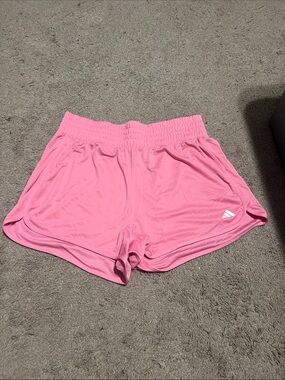 adidas Pink Women's Athletic Shorts with Logo